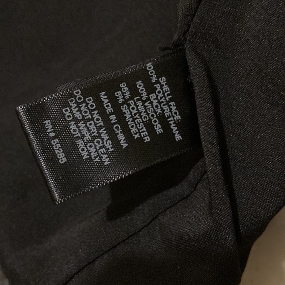 BNWT Black Rivet Faux Leather Top - Picture 6 of 6